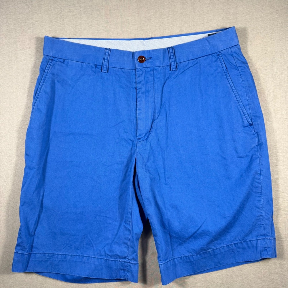 Polo Ralph Lauren Mens Royal Blue Classic Fit Chino Shorts‎ Size 32 Cotton Twill